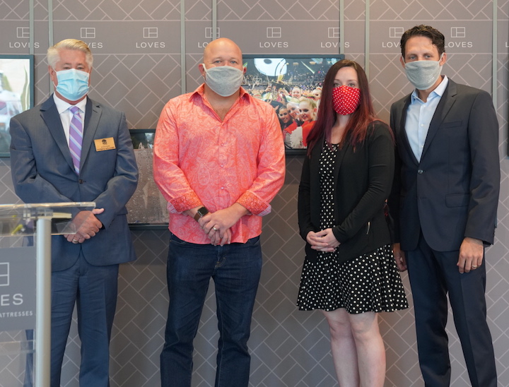 image of executives with masks