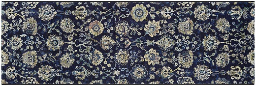 image of classic floral rug runner