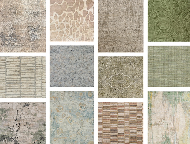 RugNews montage of new rugs at Las Vegas Market winter 2026