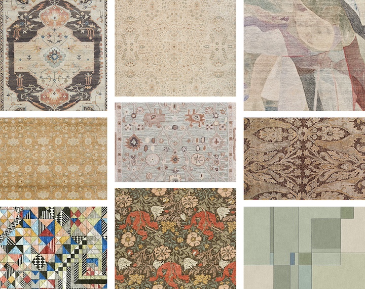 RugNews.com montage of new rugs at High Point Market