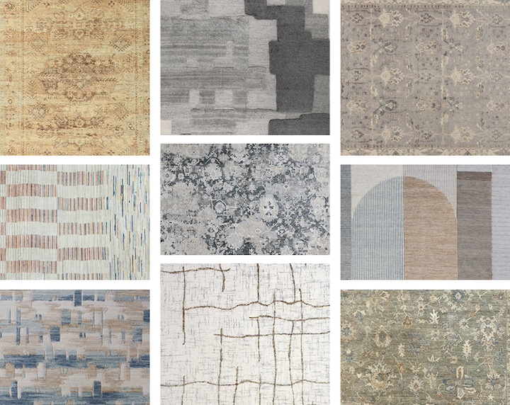 RugNews.com montage of new rugs at High Point Market