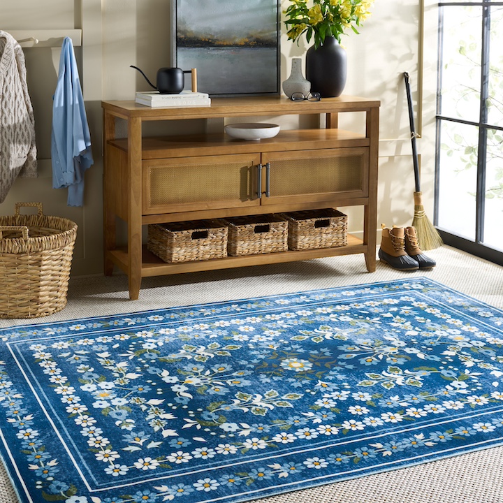 a new floral machine washable rug from Martha Stewart by Safavieh