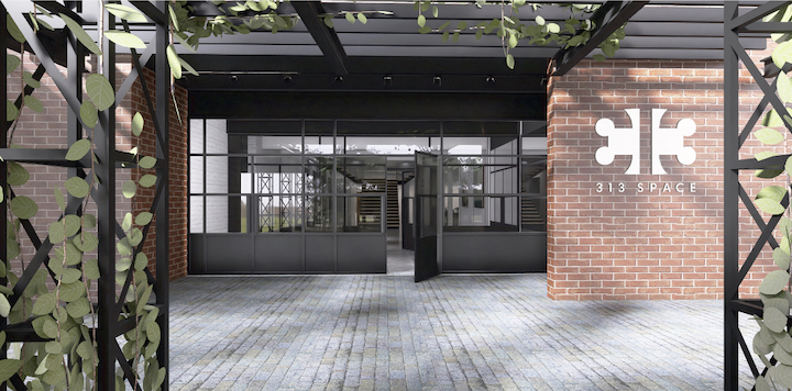 rendering of 313 Space entry way