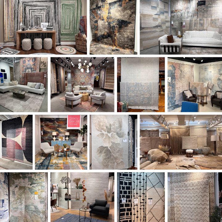 RugNews montage of best fall HPMKT 2024 area rugs