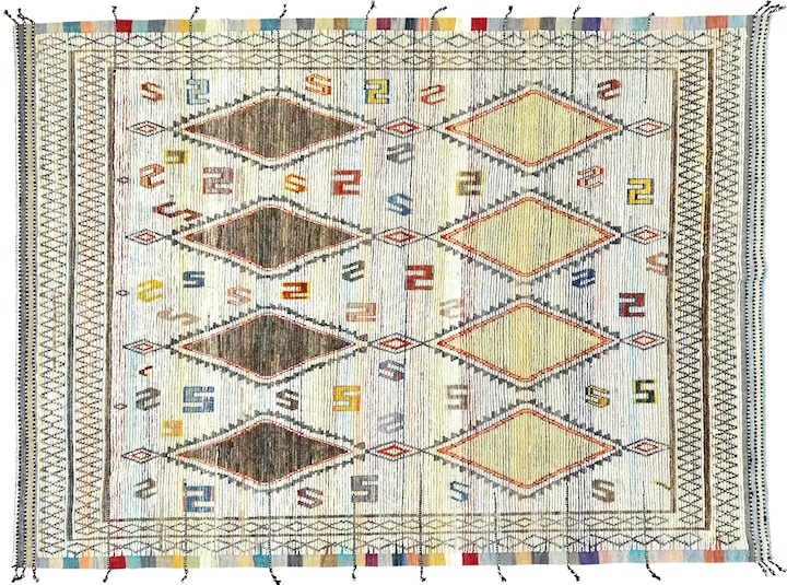 Art Resources updated Moroccan geometric rug