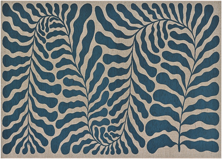 A contemporary leaf design from Couristan's Castile collection