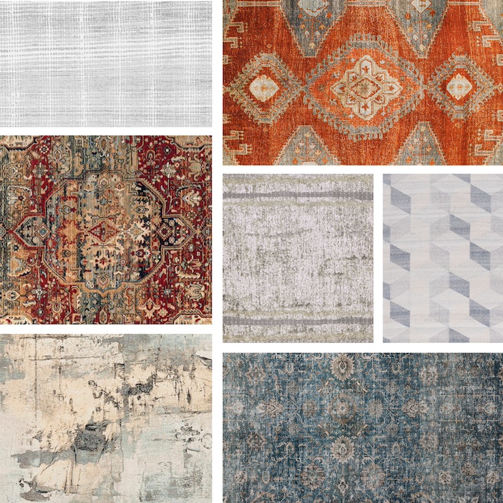 RugNews montage of new rugs debuting at New York Home Fashions Market