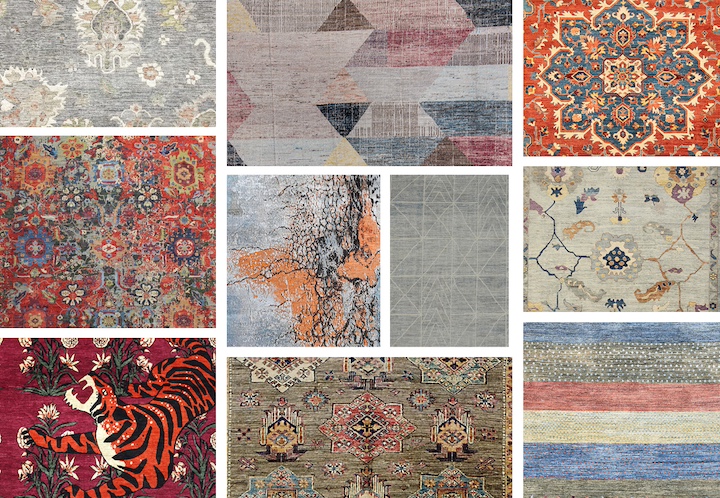 RugNews montage of new rugs at The Rug Show 2024