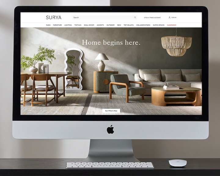 Surya Unveils New Design-Centric Website